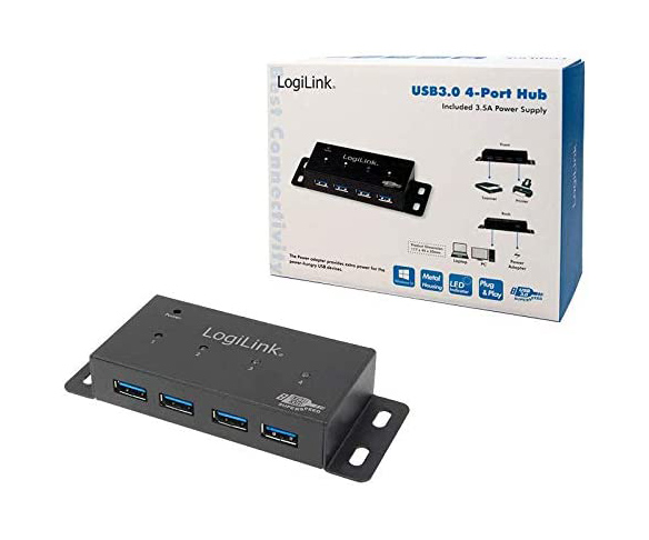 LogiLink 4 Port Hub, USB 3.0
