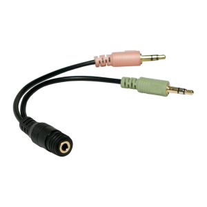 LogiLink Audio Adapter 3.5 mm (F)-> 2x 3.5 mm (M)
